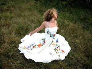 Unique Custom Wedding Dresses with color by Tara Lynn Bridal